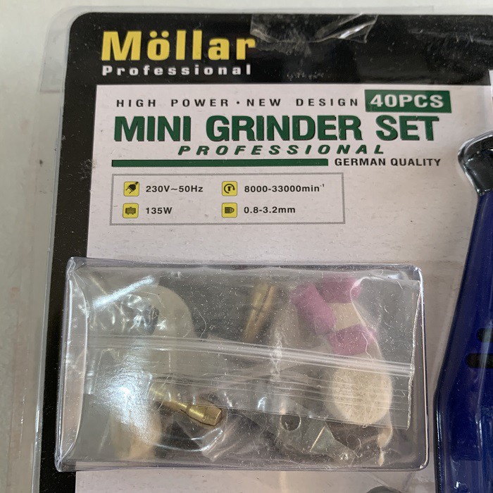 MOLLAR Mini Die Grinder Set 40 Pcs Tuner Set Gerinda Bor Mini