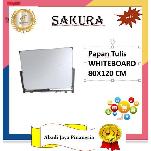 

Kaki/Standing Whitebard 80x120 Papan Tulis