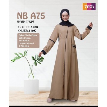 PROMO ZHARUFA STORE [ GAMIS NB A75 ] ORIGINAL NIBRAS TERBARU 2021