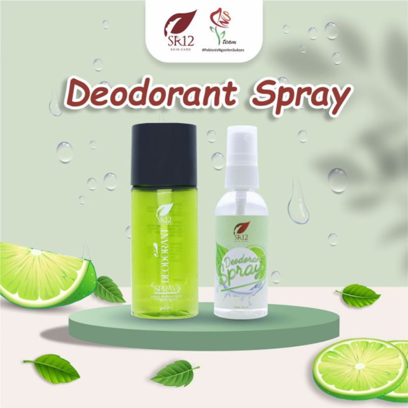 Deodorant Spray SR12.. Basmii Bau Badan//BAU KETEK//BAU HELM//BAU KAKI