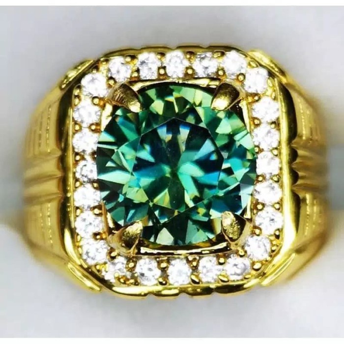 Batu Permata Berlian Blue Moissanit Asli