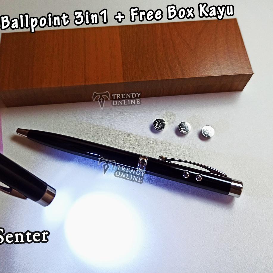 

Harga Murah.. Pulpen Multifungsi FREE GRAFIR Cetak Nama, Pulpen 3in1 Menulis, Laser Pointer, Senter, Pen 3 in 1, Pulpen Presentasi