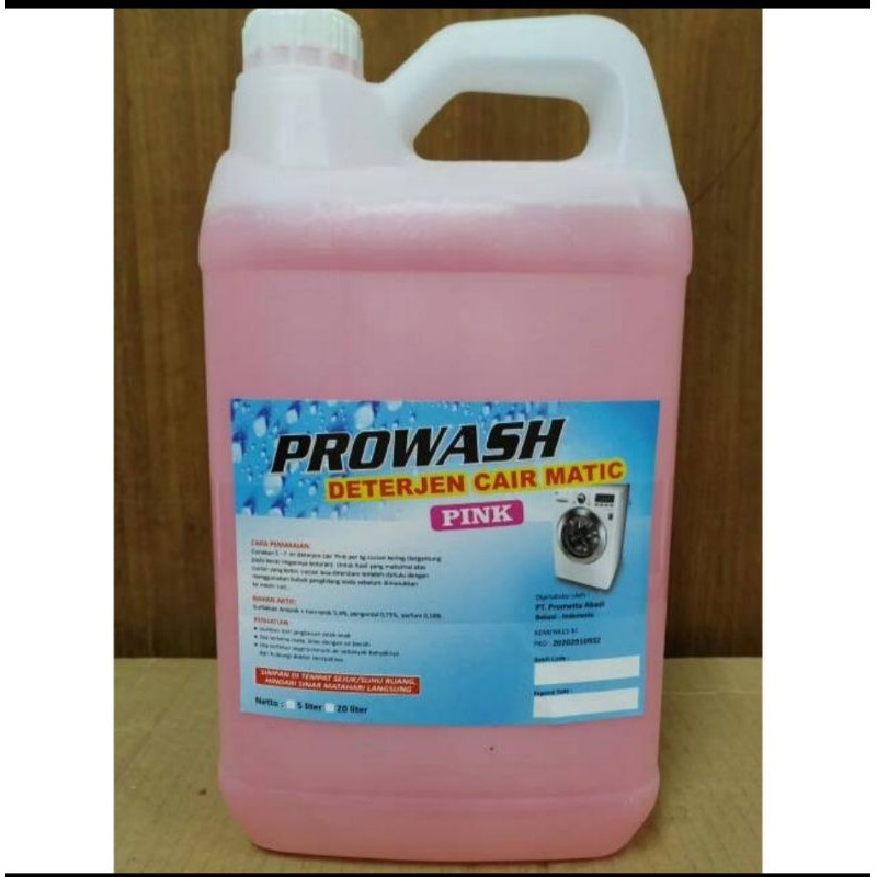 Deterjen Cair Prowash Pink 5 liter