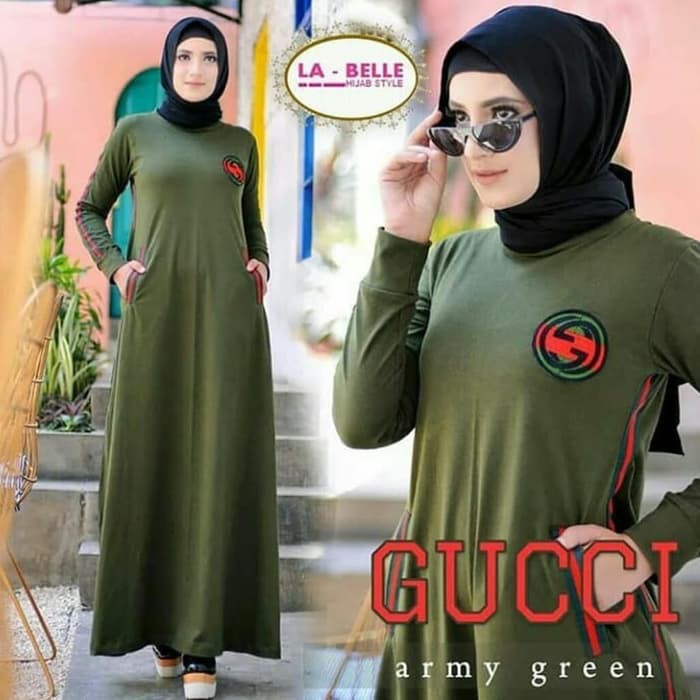 SPESIAL ATASAN PAKAIAN WANITA MUSLIM GAUN SETELAN GUCCI WANITA TERBARU / MAXI DRESS MUSLIM MURAH / B