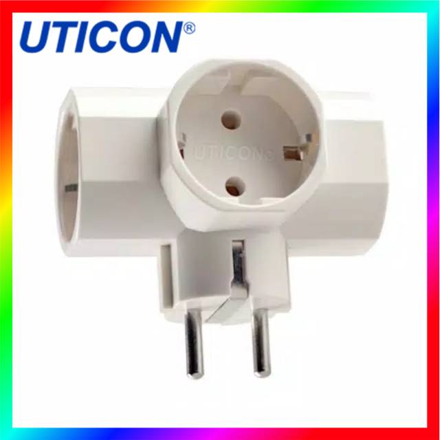 UTICON Steker Arde Cabang 3 Soket SC-38