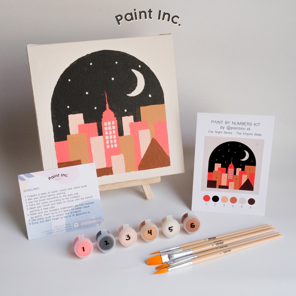 

Paint by Numbers Kit: City Nht Series - The Empire State Paint Inc. ID Painting by Number