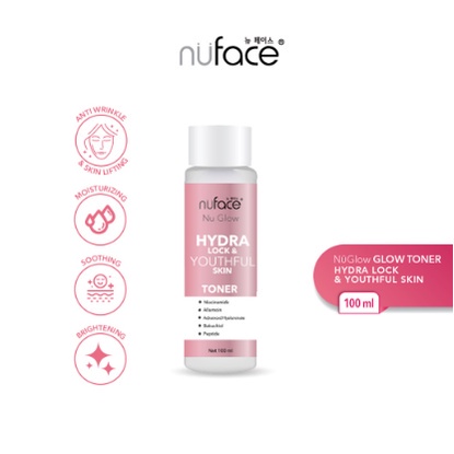 Nuface Nu Glow Brighten &amp; Supple Skin Toner | Acne Prone Care Toner | Hydra Lock &amp; Youthful Toner