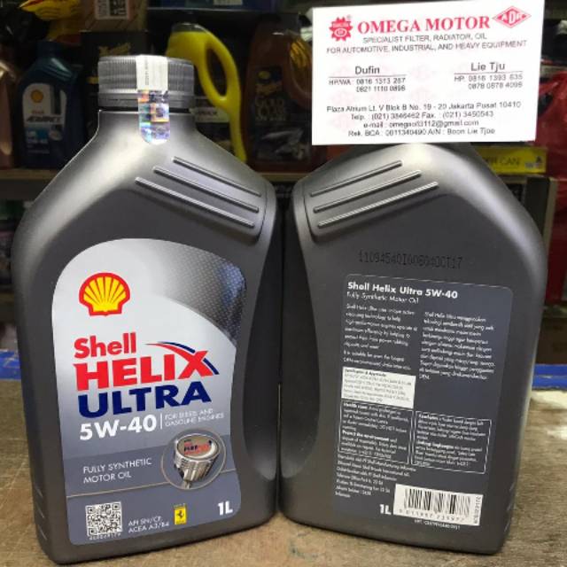 Shell Helix Ultra 5w-40 full synthetic