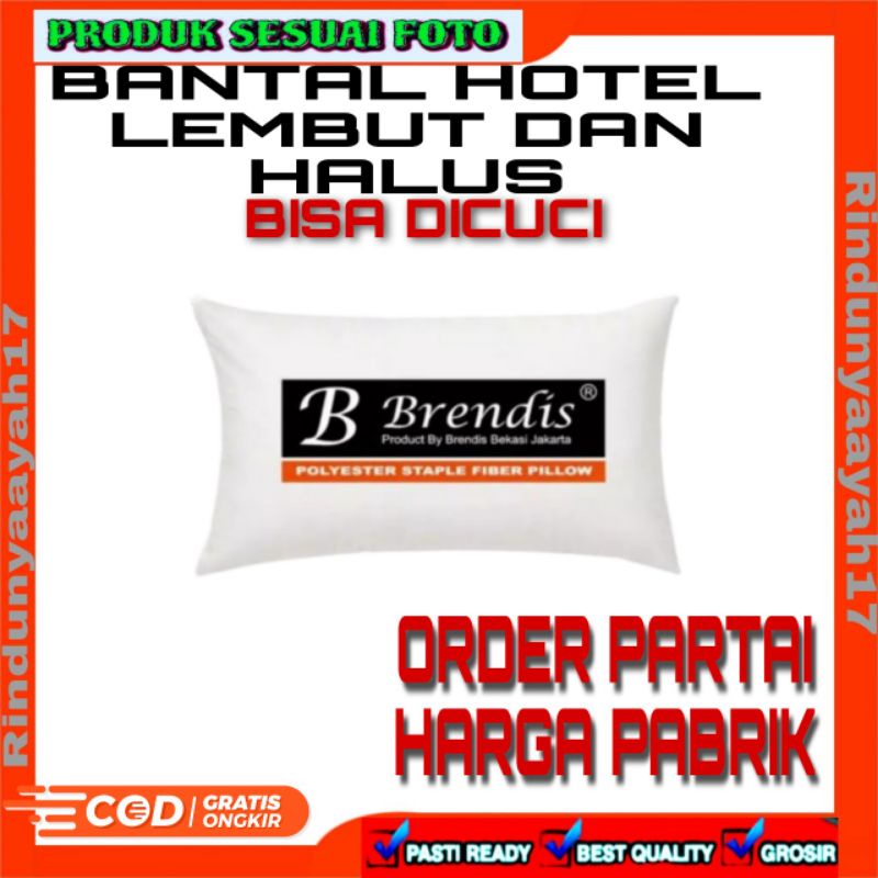 [100%ORIGINAL]BANTAL/GULING HOTEL BRENDIS EMPUK LEMBUT ISI(1 pcs) Bantal hotel