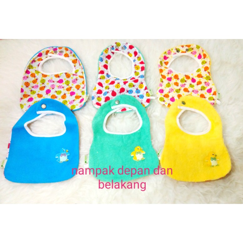 [1PAKET 3PCS] Celemek Makan Baby Slabber