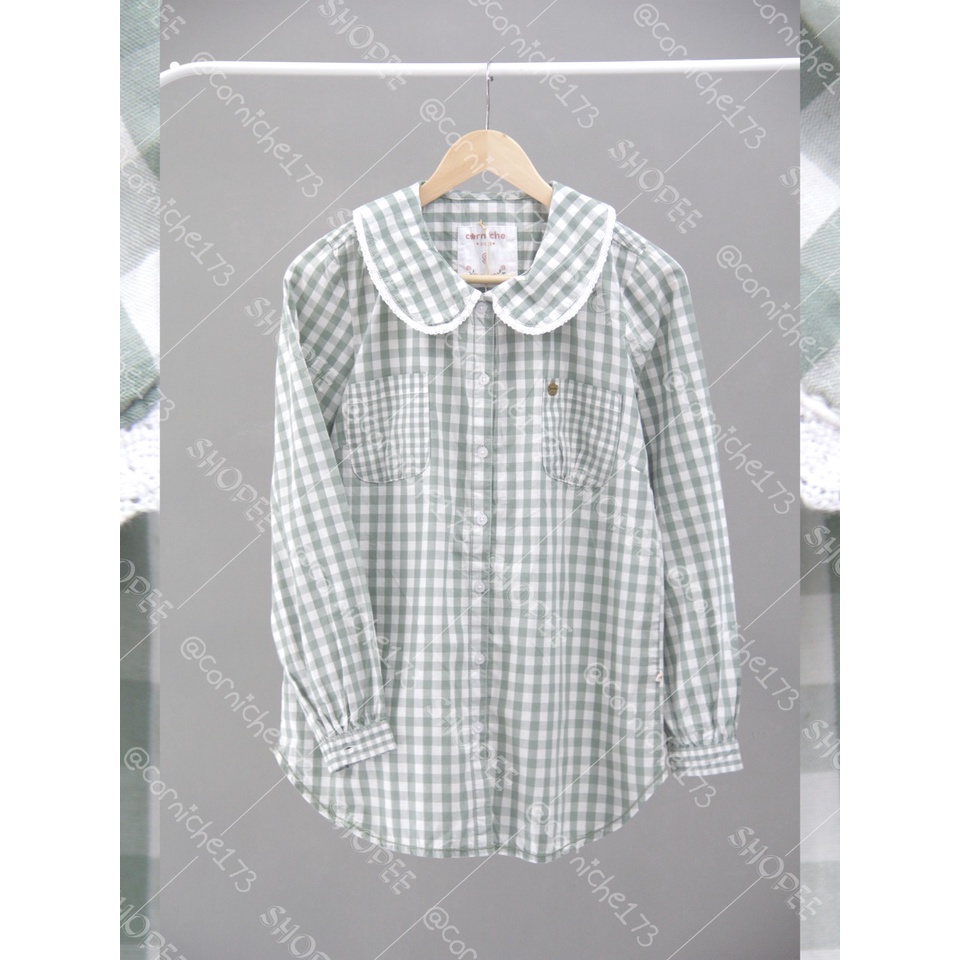 Corniche Selvy Blouse Basil - TH231504