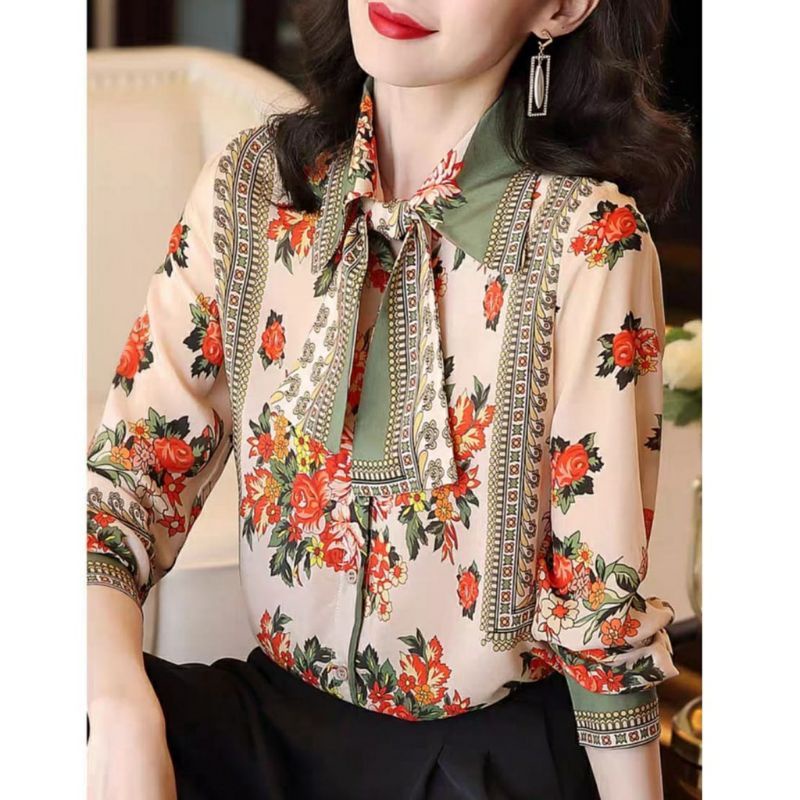 MDLV ~ 6353 Magazira Bowtie Shirt Blouse Korea Blouse Premium Blouse Terbaru Blouse cewek Kemeja Premium Fashion Import