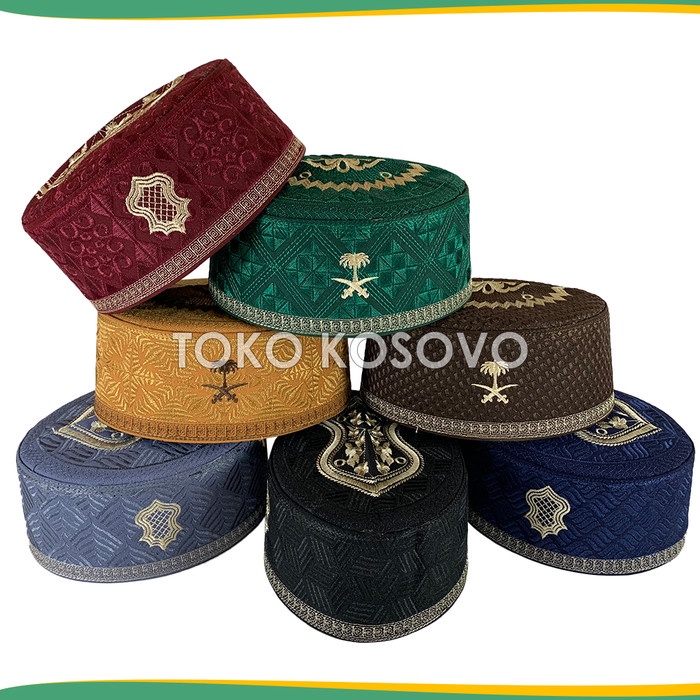 Peci Afghanistan polos keren premium Import berkualitas  Ustad bordir sholat super lembut motif unik