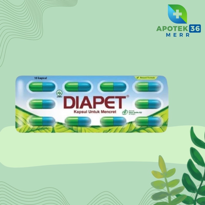 DIAPET KAPSUL Obat Diare isi 10Tablet