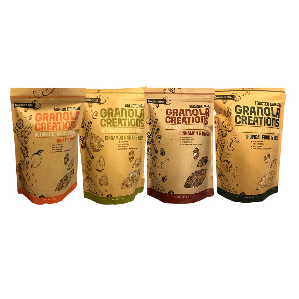 

Granola Creations 400gr Toasted Muesli Sereal Oat dari Bali 400gram Siap Makan Konsumsi