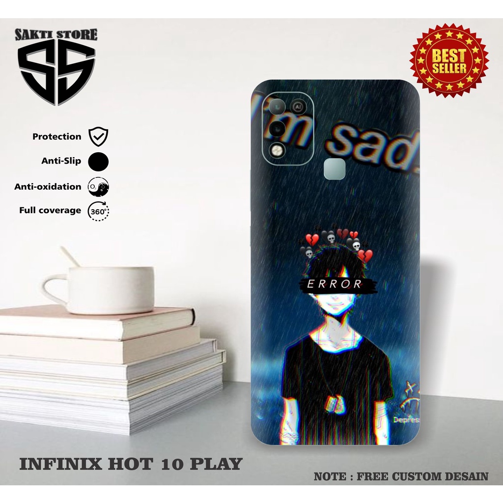 GARSKIN CUSTOM HP INFINIX HOT 10 PLAY BISA BAYAR DITEMPAT