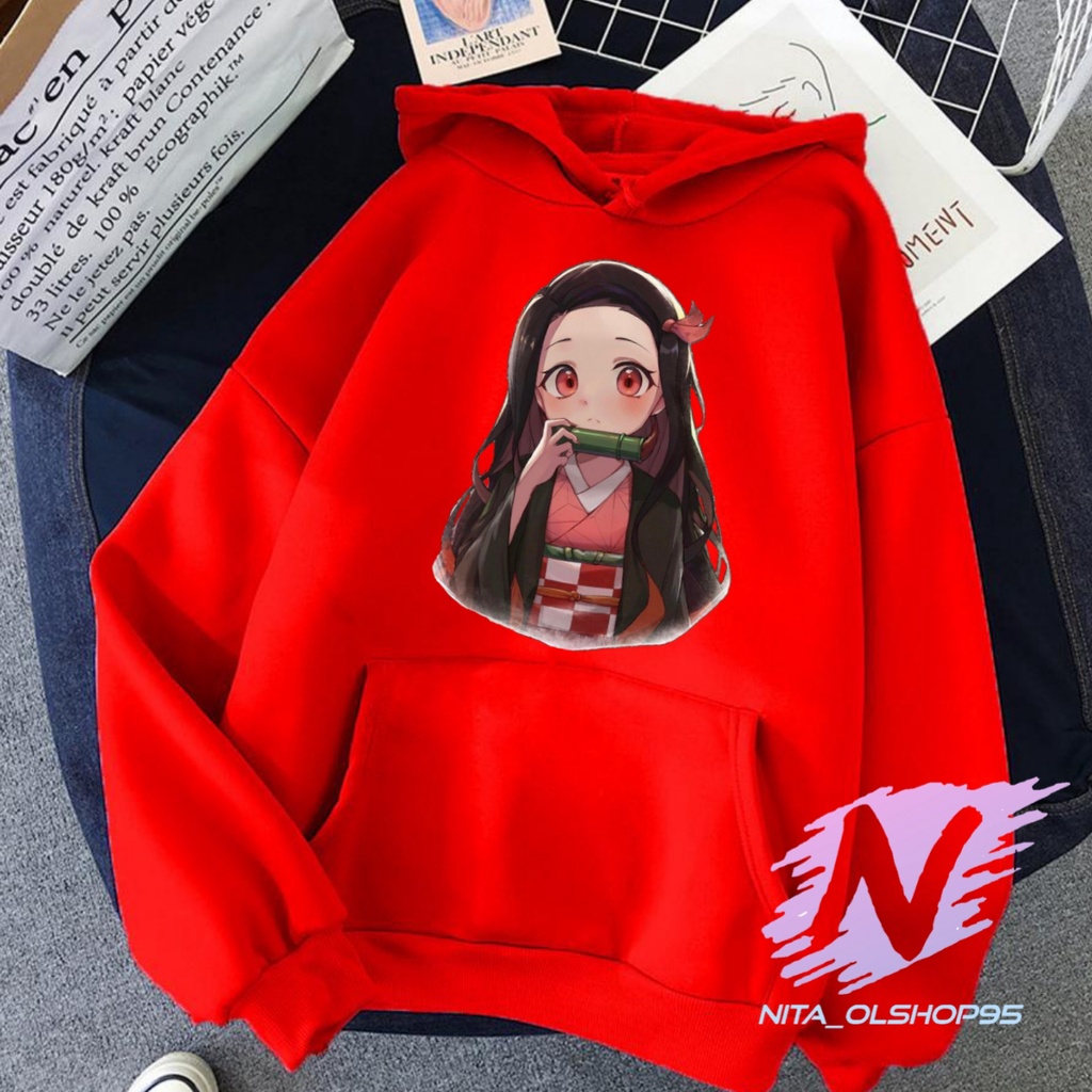 SWEATER NEZUKO HOODIE ANAK ANIME NEZUKO