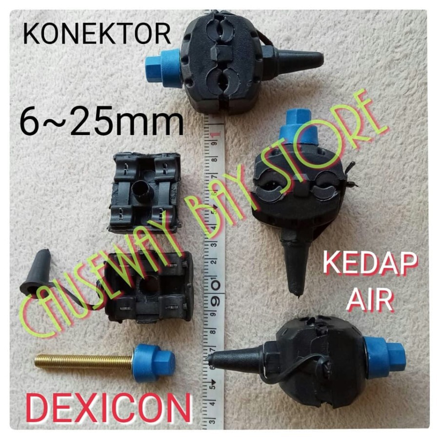 KONEKTOR KABEL LISTRIK KEDAP AIR SIZE 6 - 25MM DEXICON