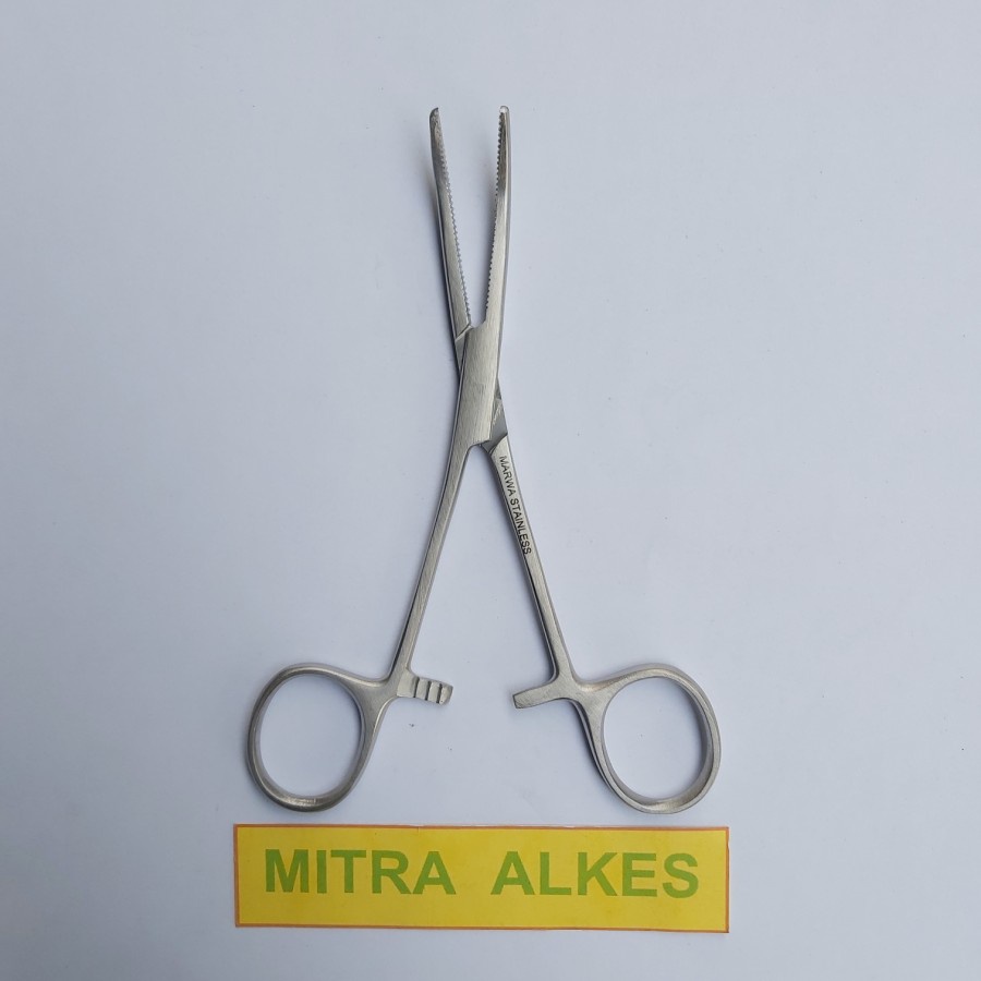 Pean Bengkok 14 cm. Klem Arteri CVD 14cm. Artery Clamp ROCHESTER PEAN Haemostatic Forceps Curved l 14 cm. l