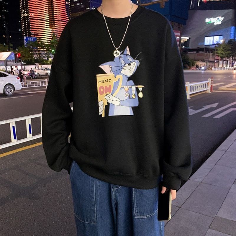 CREWNECK UNISEX TOM MEMZ OM - SWEATER LUCU PREMIUM