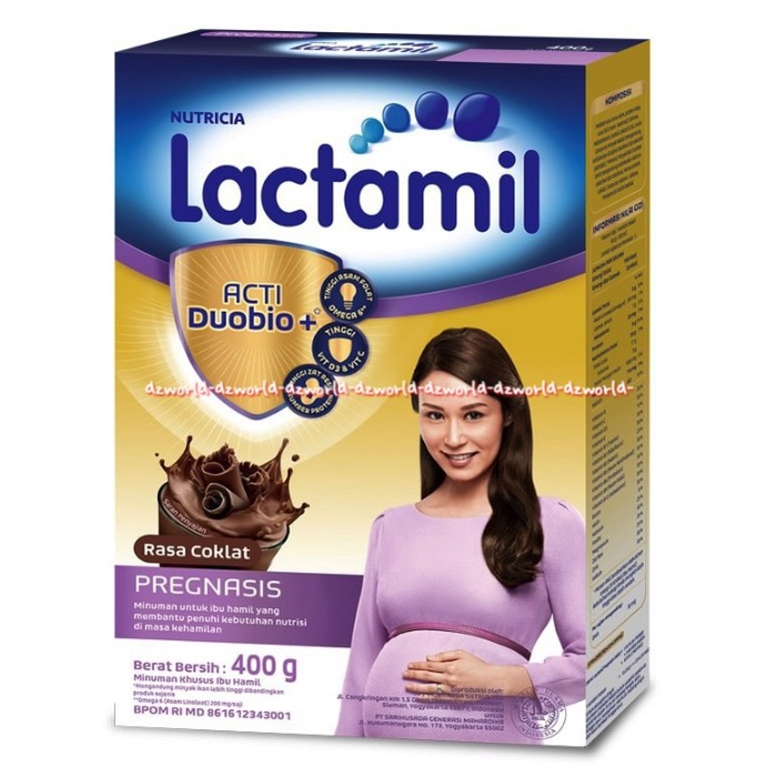 Lactamil Hamil Pregnasis 400gr Rasa Coklat Formula Acti Duobio Hamil Susu Ibu Hamil Chocolate Cokelat Laktamil