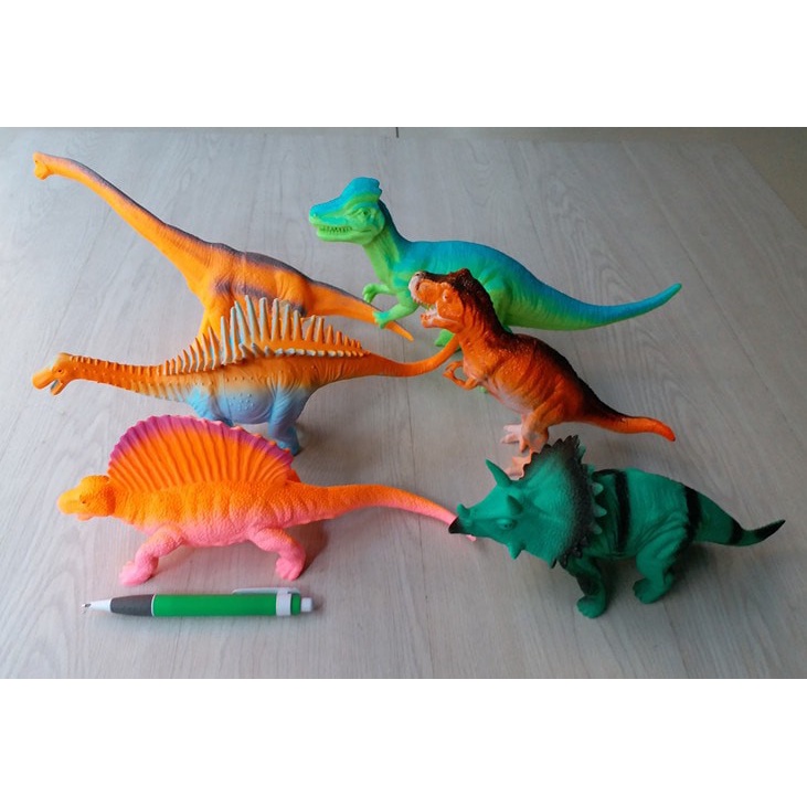 Dinosarus Karet  Super Besar Jurassic World Isi  6 PCS NO.6941Mainan Edukasi Anak Laki Laki Perempuan Figure Dino Koleksi Play