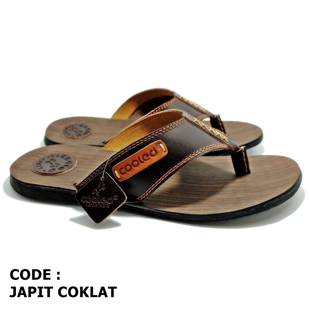 Sandal Jepit Kulit Pria Terbaik Original Cooled