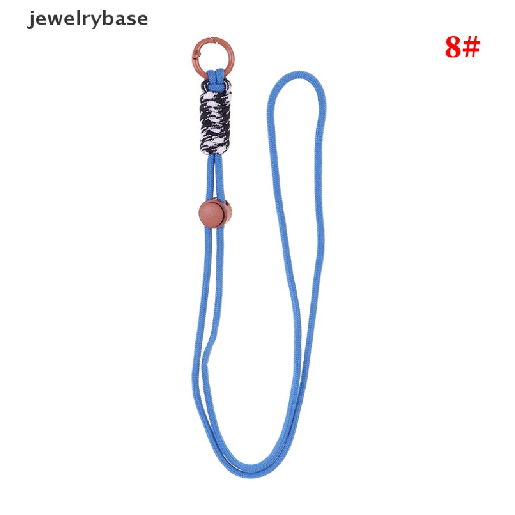 (jewelrybase) Tali Lanyard Motif Kepang Fluorescent Untuk Gantungan Kunci / Handphone