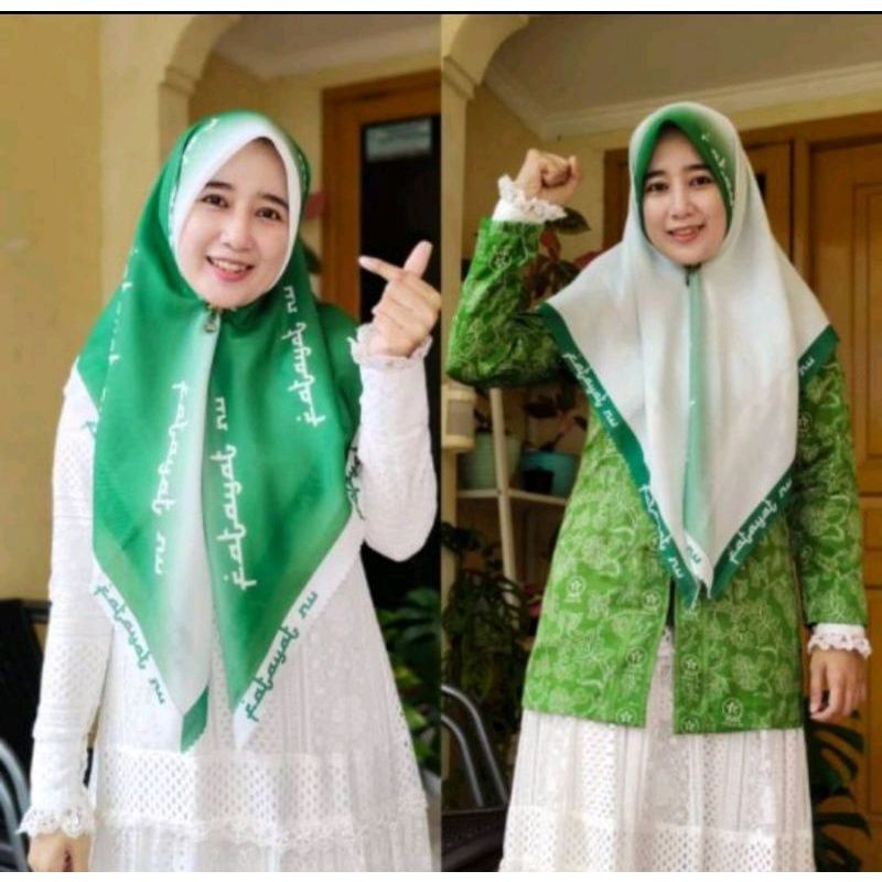 kerudung segiempat fataya NU/voal/Lasercut/sublime/hijab