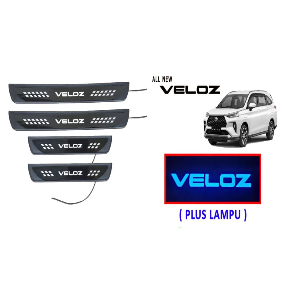 Sillplate Samping New Avanza Xenia Veloz 2022 Kombinasi Akrelik with Lamp