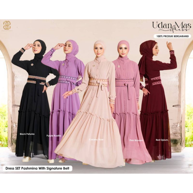 udan mas dress by puan//dress ori puan/ready stok dress ori puan