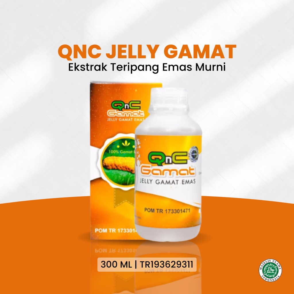 ORIGINAL JELLY GAMAT QNC 300 ML QnC Jelly Gamat Emas Original 100% Asli (Produk Bergaransi) Obat Her
