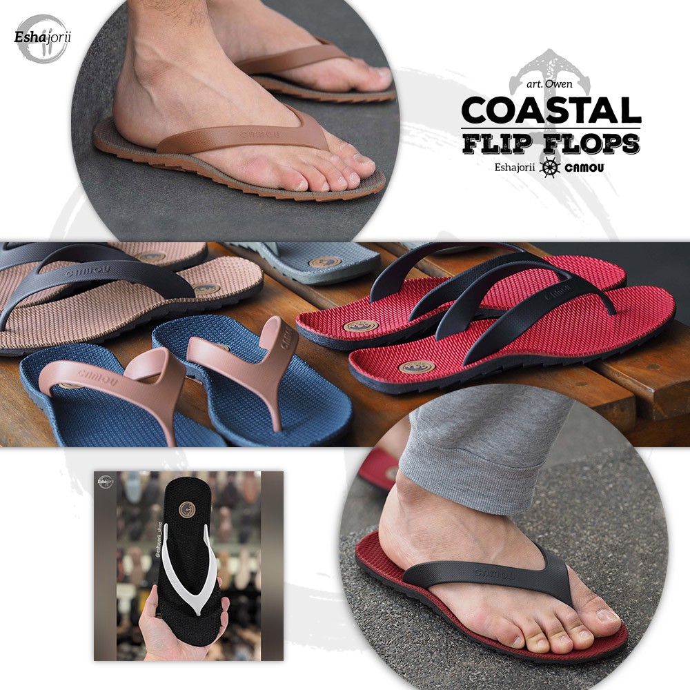 Sandal Jepit Pria Full Karet Mens Flip Flops - Coastal Flip Flops