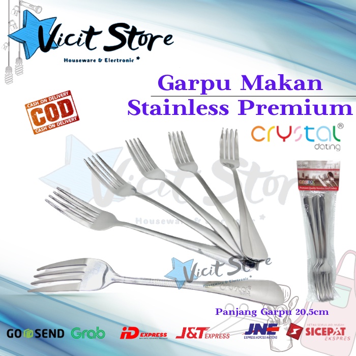 Garpu Makan Stainless Premium (1pack isi 6pcs Garpu)