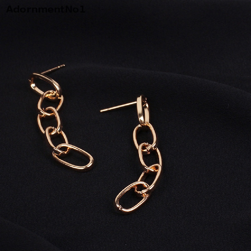 (AdornmentNo1) Anting Gantung Panjang Kait Motif Geometri Aksen Rumbai + Hollow Untuk Perhiasan Wanita