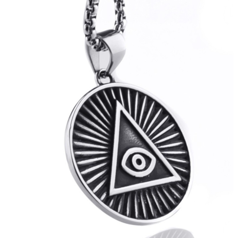 Pendant Illuminati The All-seeing-eye Illunati Pyramid eye Symbol Chain Jewelry