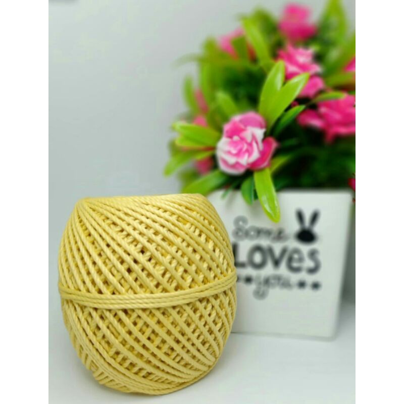 Benang Rajut Poly KUNING PEPAYA