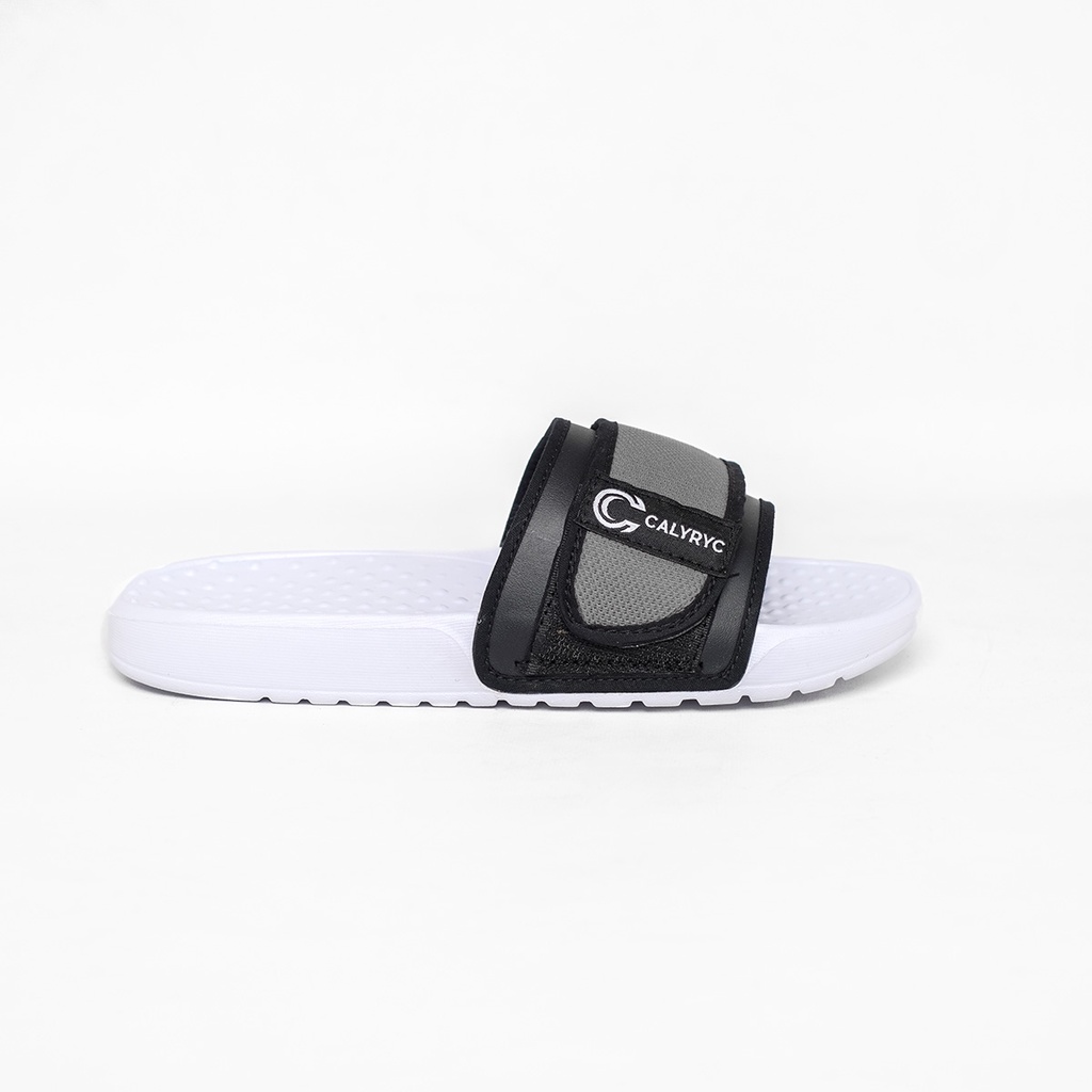Sandal Slide Pria Sandal Distro Berkualitas Sandal Slippers White C020 Original