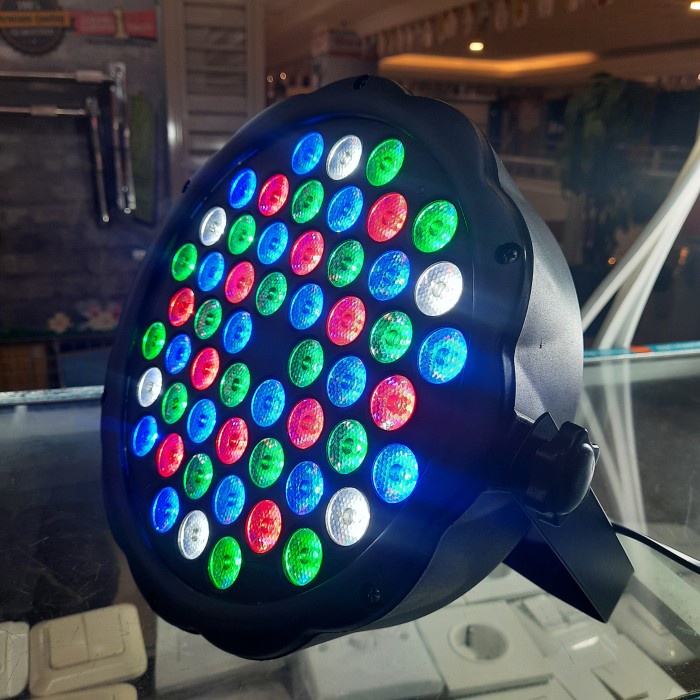 Lampu sorot Led PAR 54 RGB warna warni