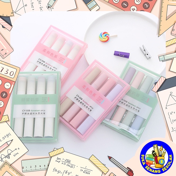 

Highlighter Morandi Set 4pcs Jumbo S0228