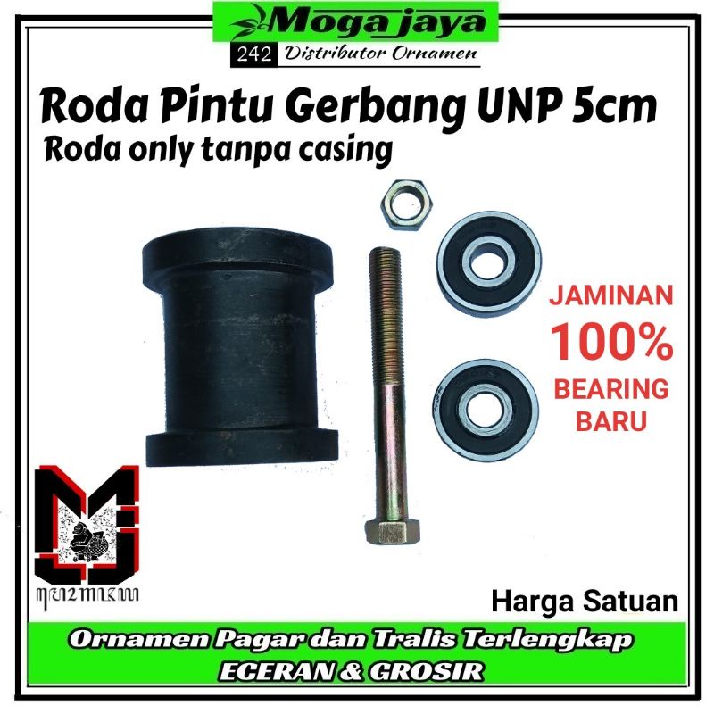 roda unp 5cm roda pintu gerbang