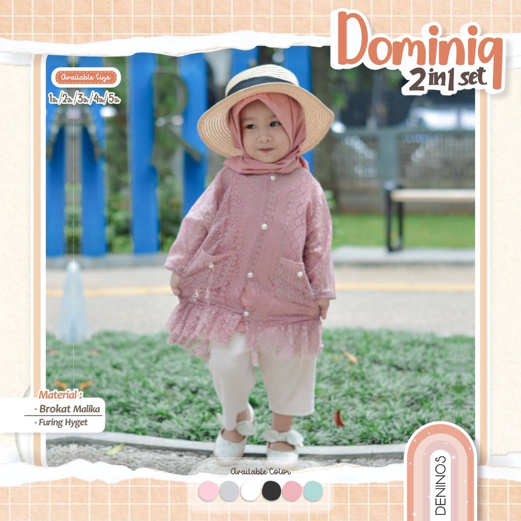 Brokat anak DOMINIQ 2in1 by DENINOS