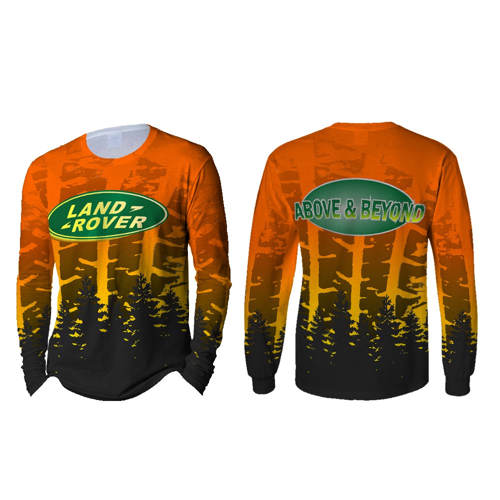 Kaos Pria Lengan Panjang Land Rover 3D Full Print 004