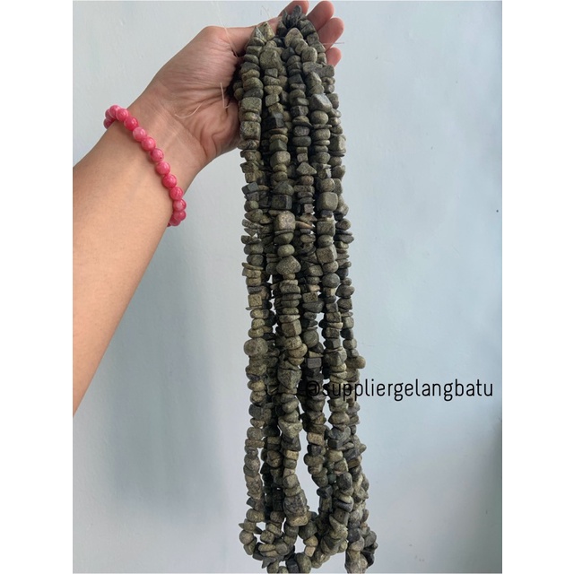 KERIKIL BESAR Batu alam JASPER DOFF 2cm bahan gelang kalung pilihan