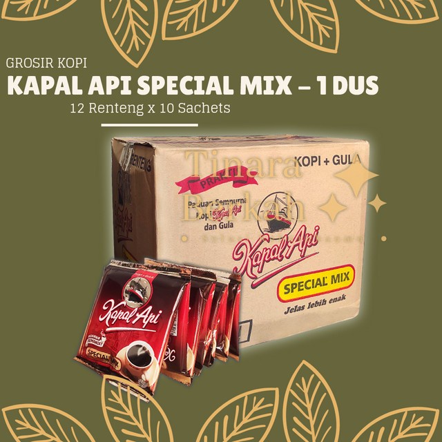 

Kopi KAPAL API Special Mix 10 Sachet / 1 DUS KARTON isi 12 Renceng