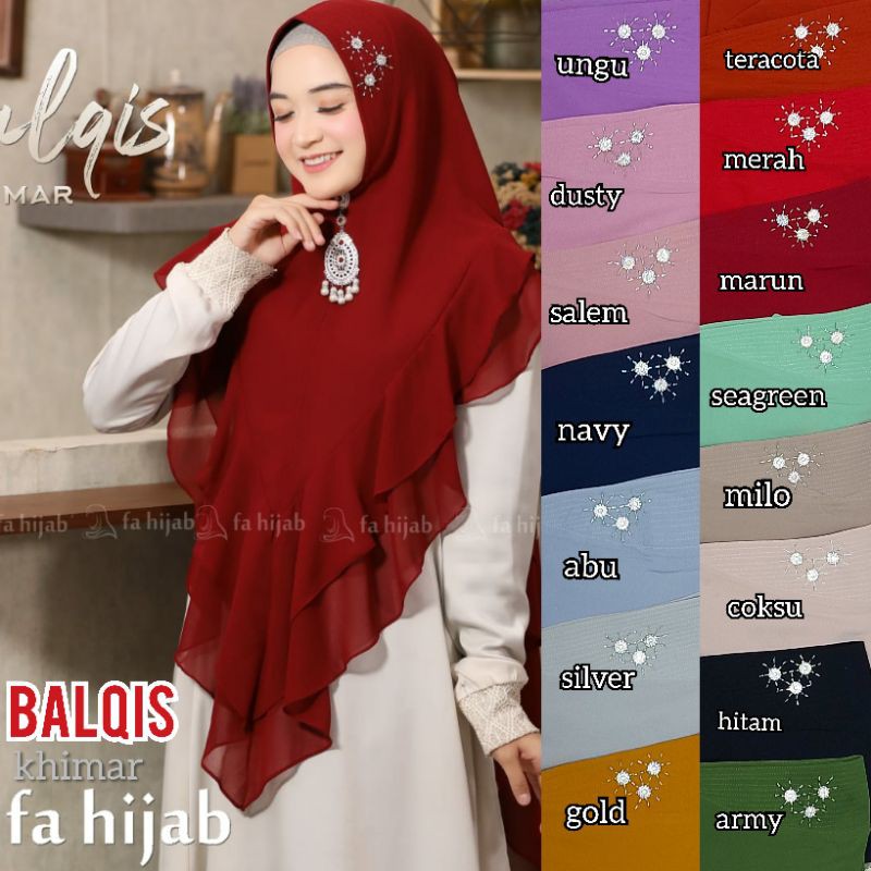 Khimar Balqis swarovski fa hijab❤ ori by fa hijab