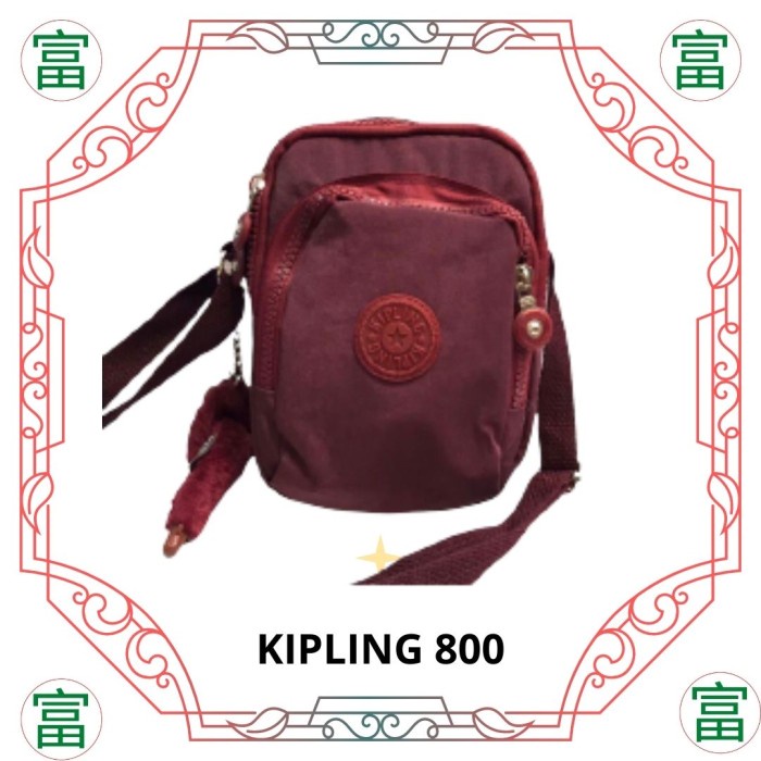 Tas Selempang Pria Wanita Kipling 800 - Ungu Murah