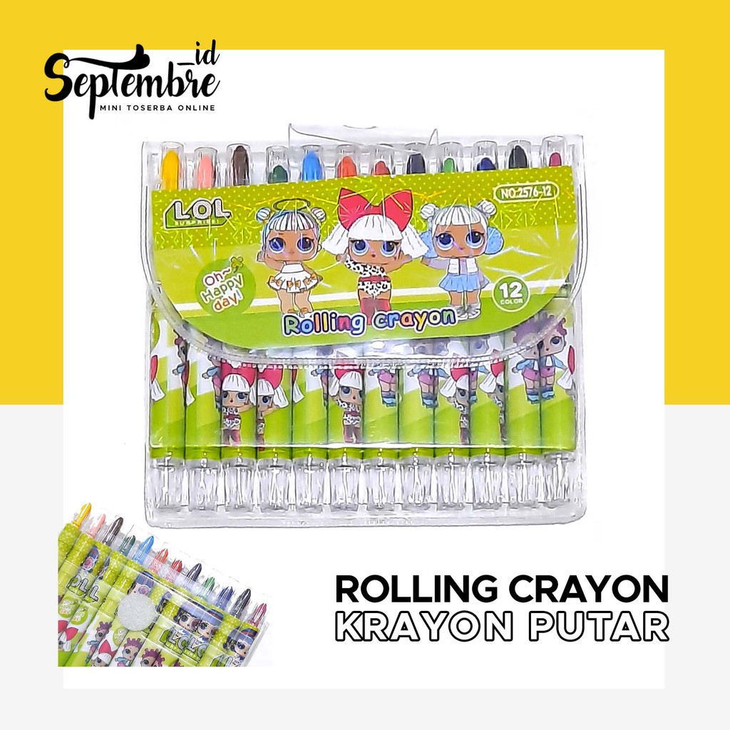 

Krayon Putar Crayon Putar Rolling Crayon - Motif Girl