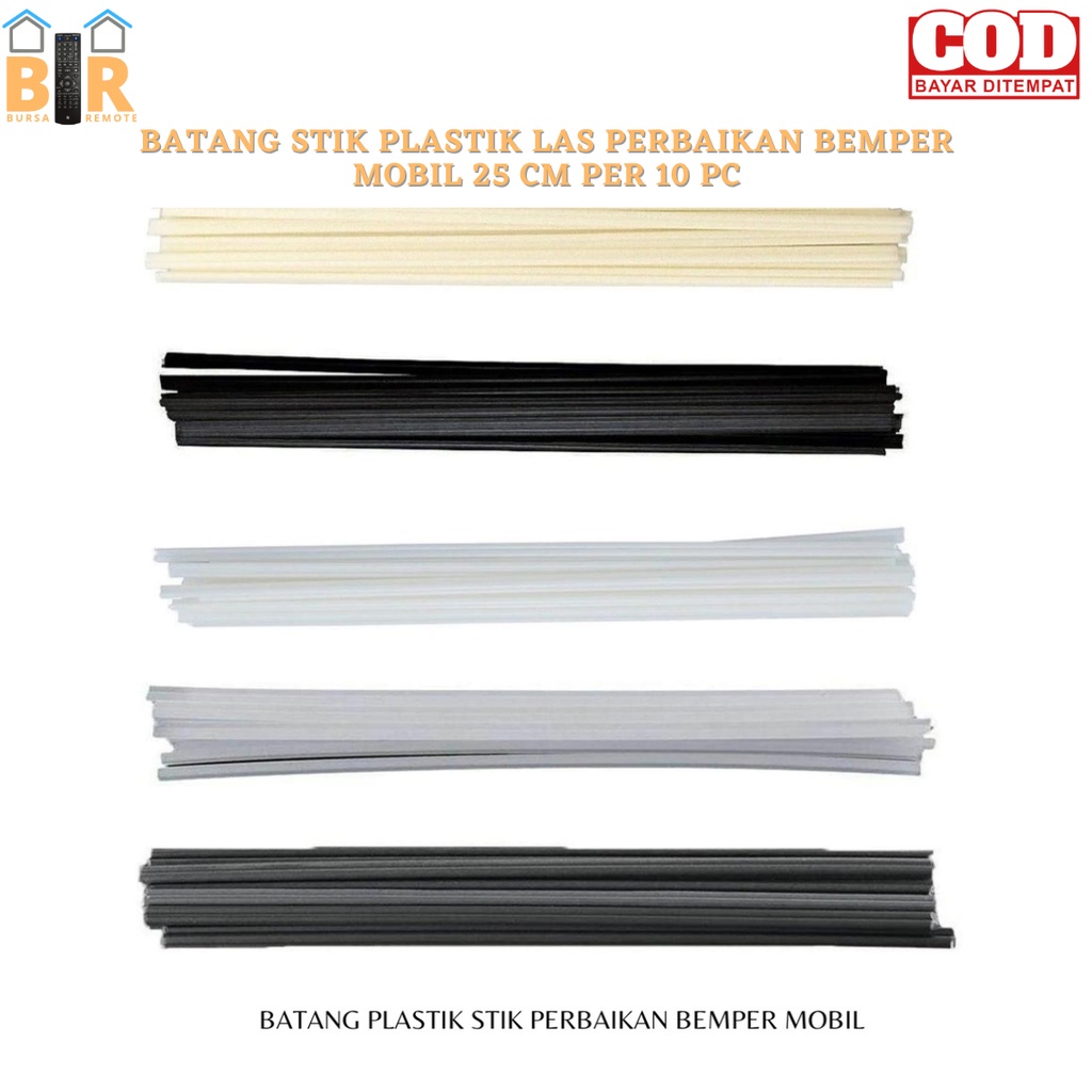 Batang STIK PLASTIK LAS Perbaikan BEMPER MOBIL 25 CM PER 10pcs