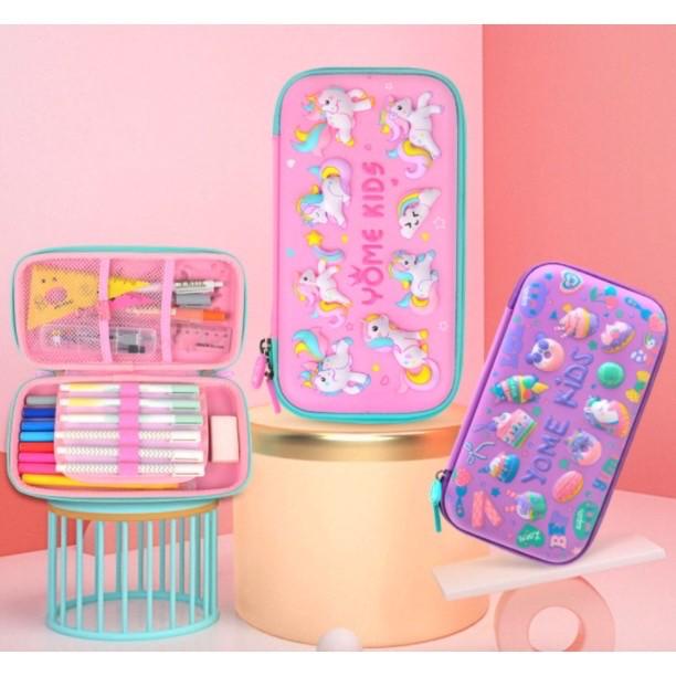 

Tempat Pensil Smiggle Lookalike /Kotak Pensil Eva Hardcase Yome Yb1149 - Unicorn Ungu